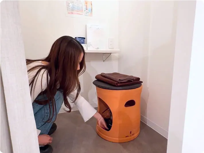 体験の流れのコンロを温めるイメージ画像