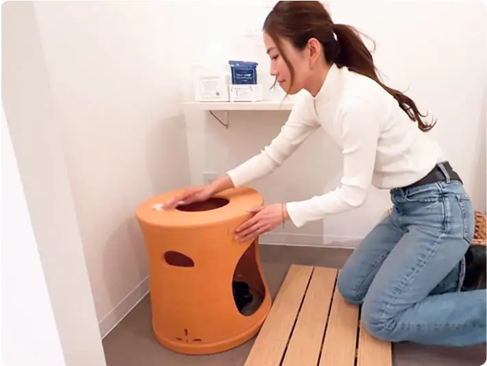 体験の流れの簡単に清掃のイメージ画像